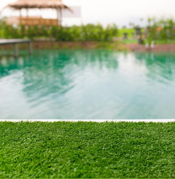 pool with artificial grass